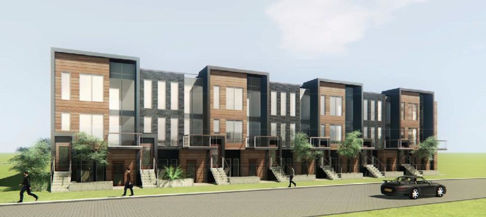 4Hundred East Mall Stacked Town Homes Rendering