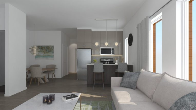 4Hundred East Mall Stacked Town Homes Rendering