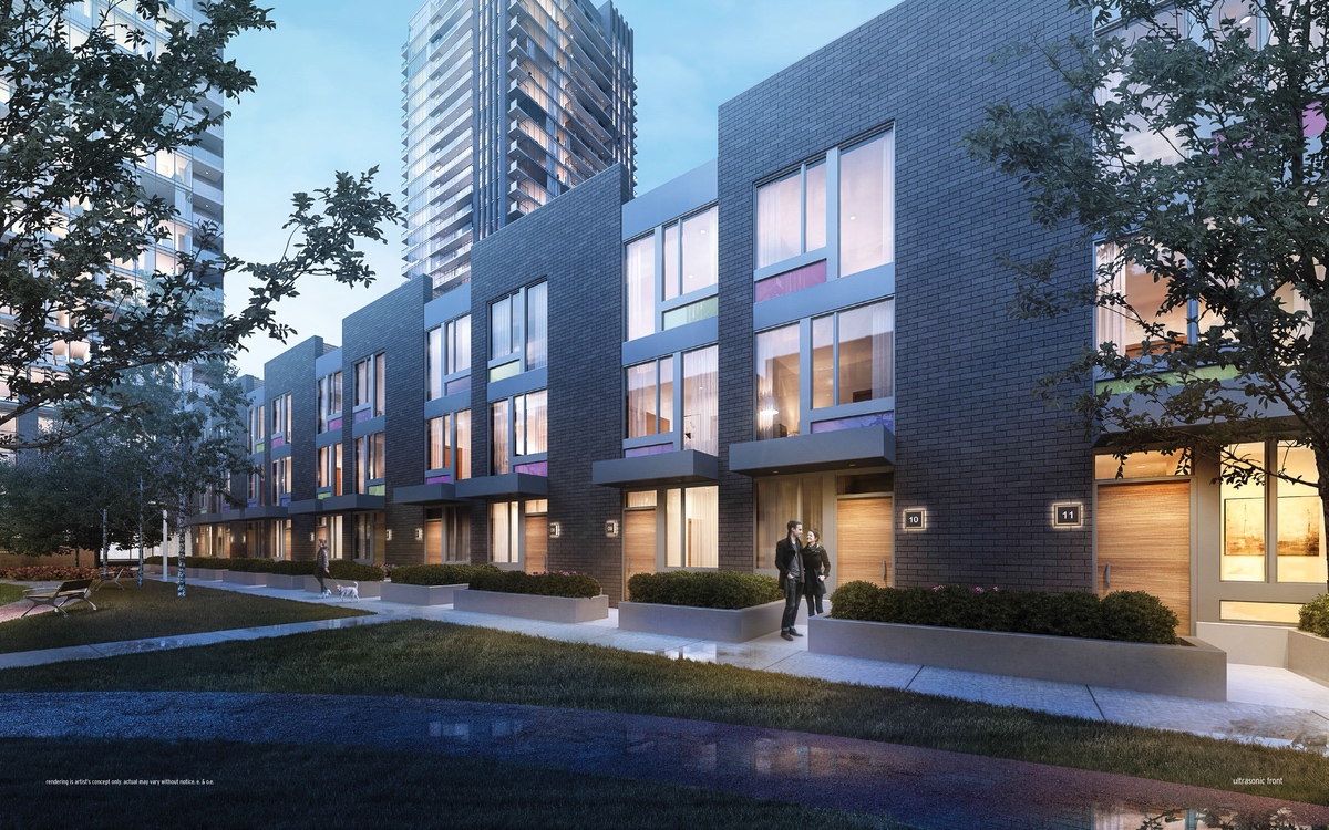 ultrasonic-condos-exterior exterior of ultrasonic condos modern townhouses