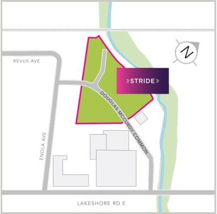 Stride Condos & Towns Site Location