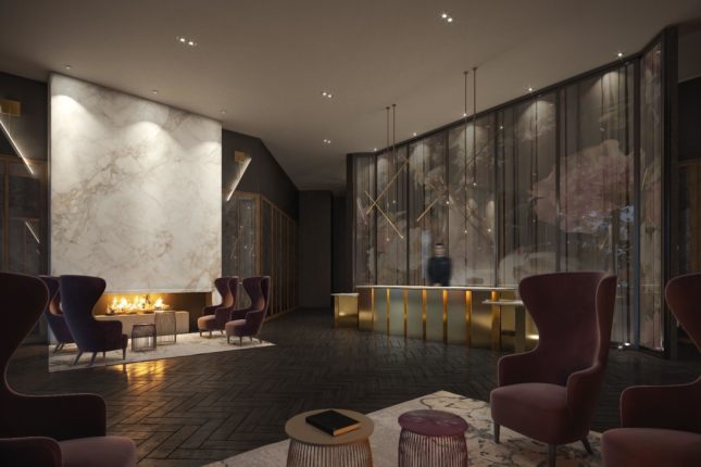 Distrikt Trailside Condos Lobby