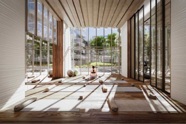 M2M Spaces Condos Double Height Yoga