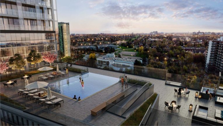 M2M Spaces Condos Rooftop Pool
