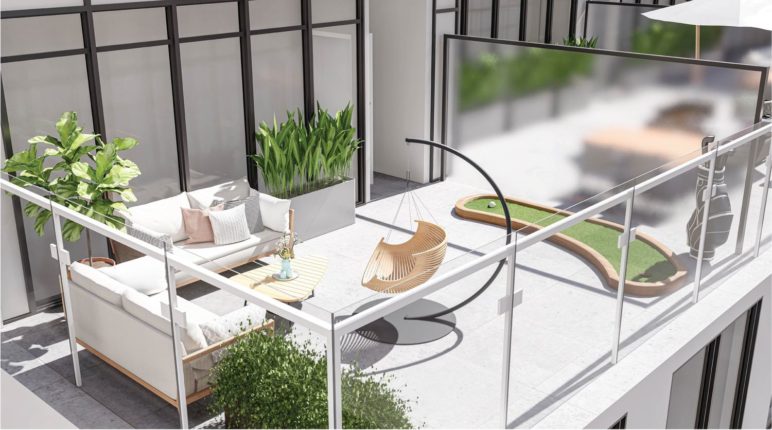 M2M Spaces Condos Rooftop Terrace