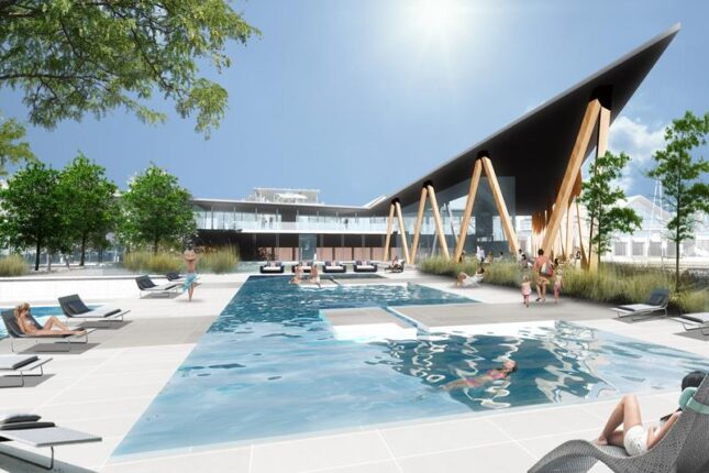 Friday Harbour Resort Conceptual Drawing of the Lake Club