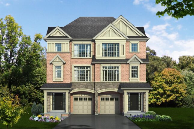 Hilltop Towns at Old Harwood & Grayson Rendering