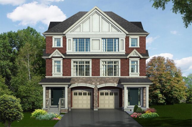 Hilltop Towns at Old Harwood & Grayson Rendering