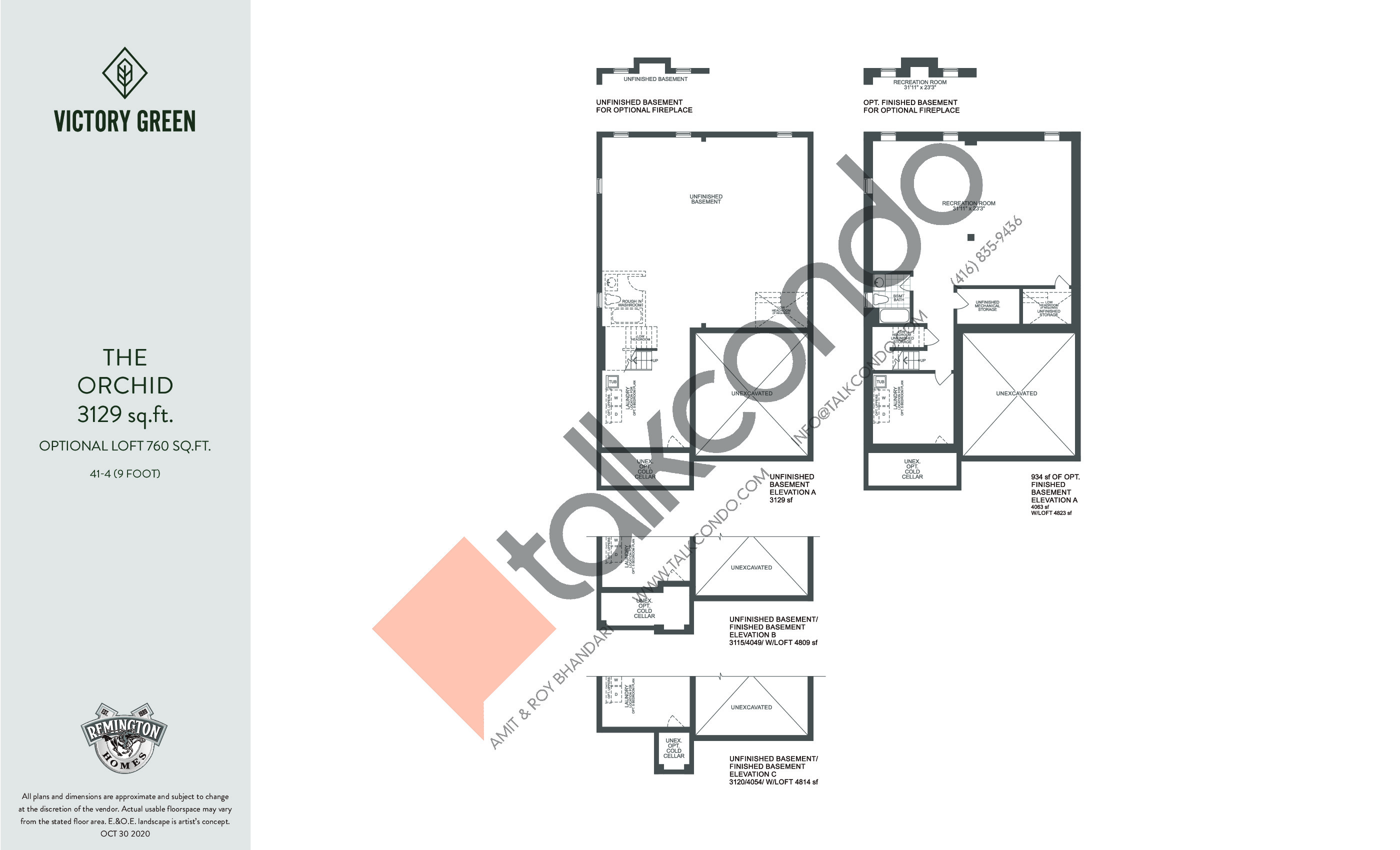 Victory Green by Remington Homes The Orchid (1/2) 3129 sq.ft. 4.5