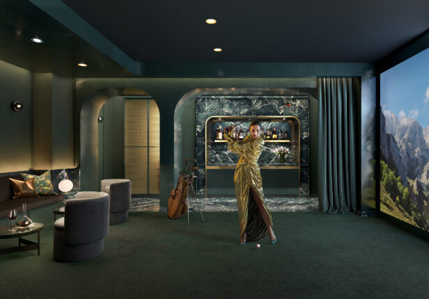 The Capitol Residences Golf Simulator and Parlour