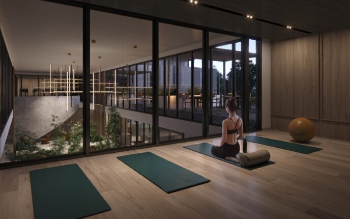 North Oak - Condos at Oakvillage Yoga Room