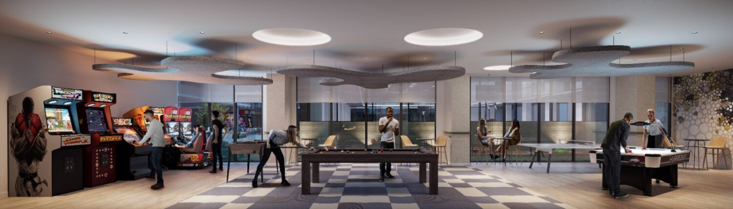 M2M Squared Condos Game Room