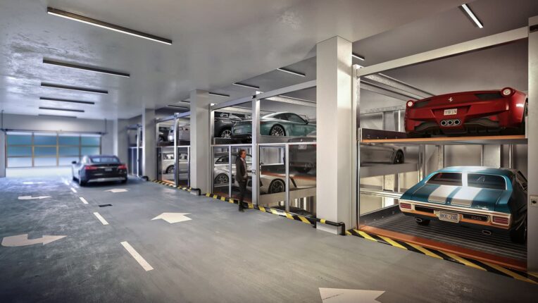 Otis In The Park Automated Parking Garage