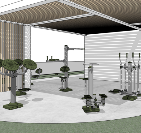 Y9825 Condos Outdoor Fitness Gym