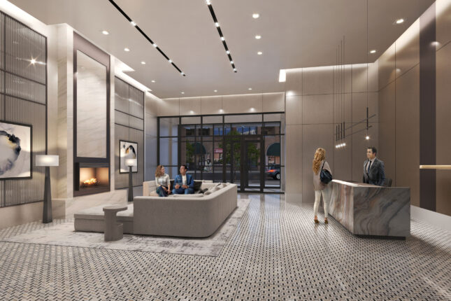 The Residences at Bronte Lakeside Lobby