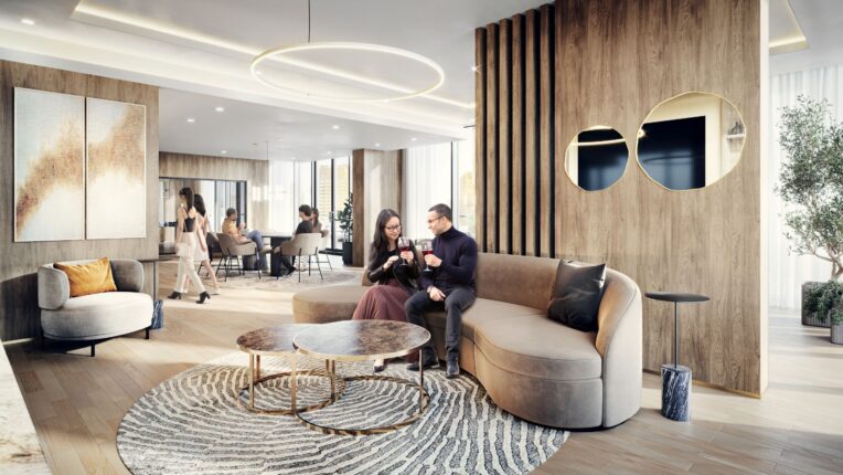 The Grand at Universal City Interior Lounge