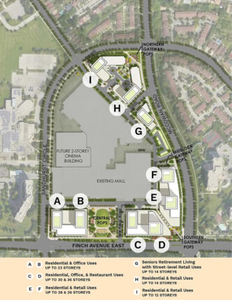 Woodside Centre Redevelopment Condos Site Map
