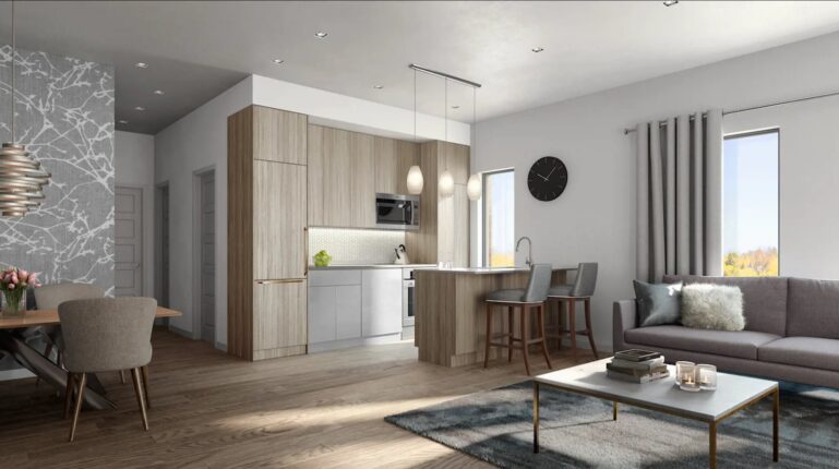 4Hundred East Mall Stacked Town Homes Interior