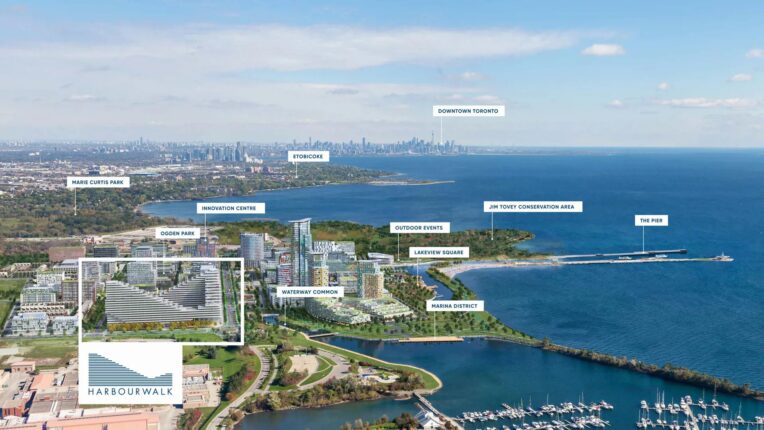 Harbourwalk at Lakeview Village Condos Site Map