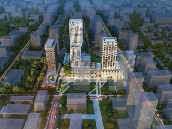 253 Queen Condos Aerial Rendering