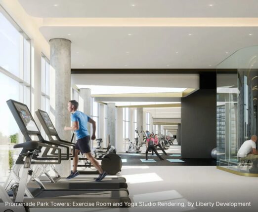 Promenade Park Towers Phase 2 Condos Exercise Room & Yoga Studio