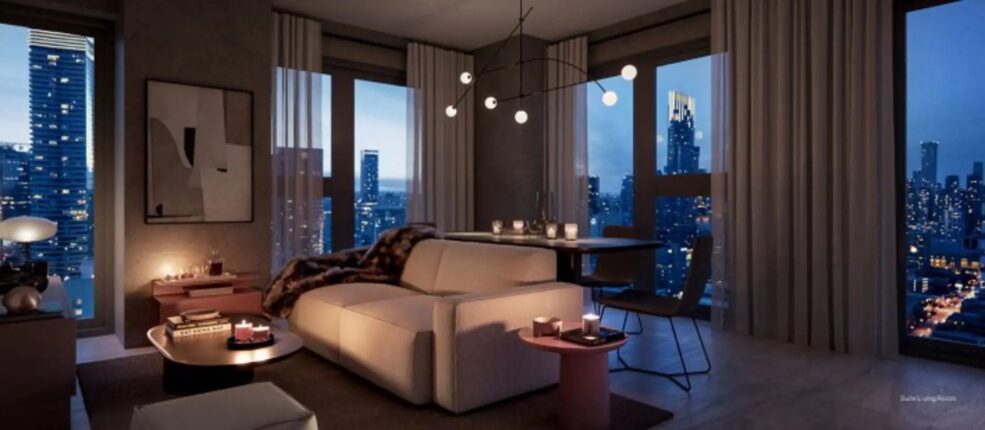 Queen Church Condos Living Room