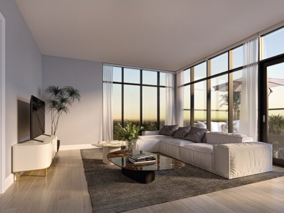 Gemini Condos South Tower Living Room