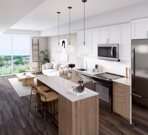 Station No. 3 Condos Kitchen and Dining Room