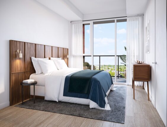 Station No. 3 Condos Primary Bedroom