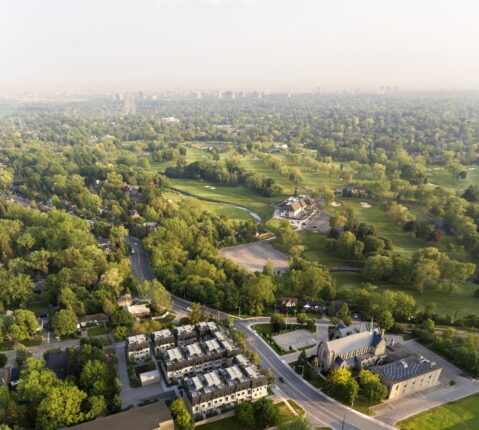 Islington Village Aerial Rendering
