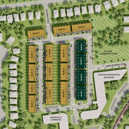 Park & Main Towns Site Plan