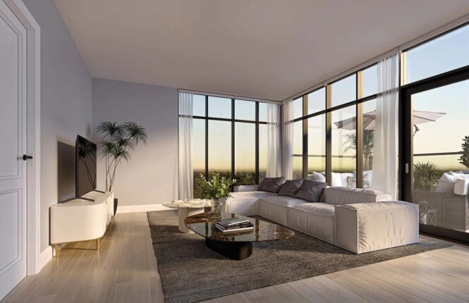 Gemini Condos Living Room