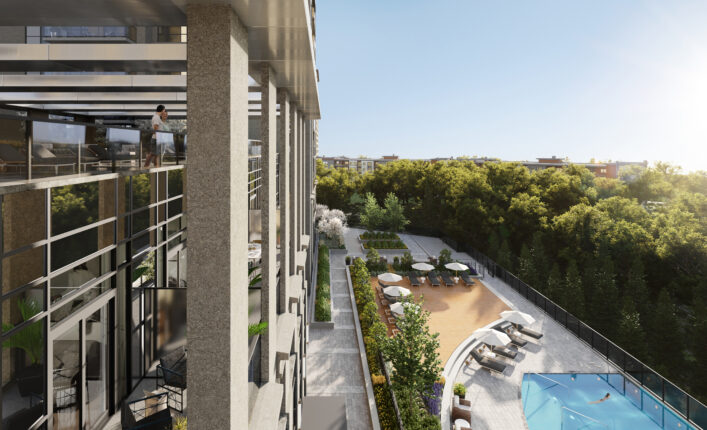 Keystone Condos Amenity Space