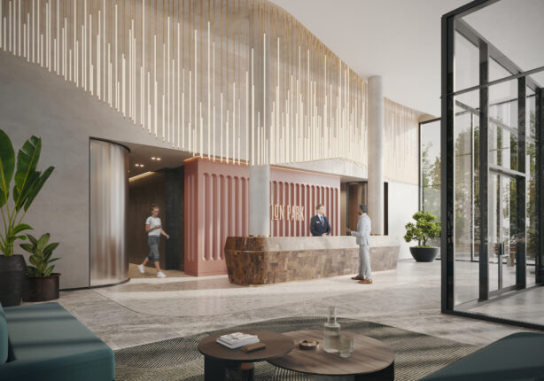 The Platform at Station Park Condos Lobby