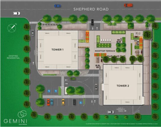Gemini Condos South Tower Site Plan