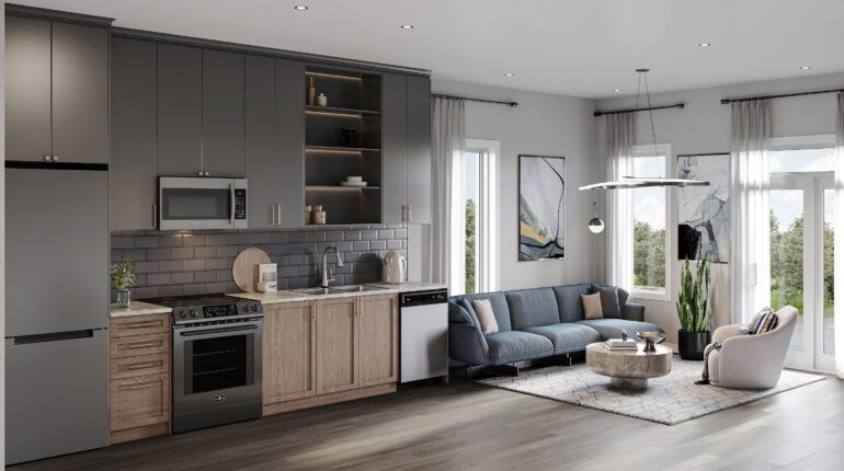 The Conservancy Towns Summit Series Kitchen and Living Room