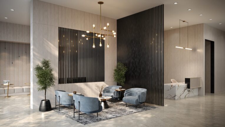 The Townhome Collection at Exhale Residences Lobby