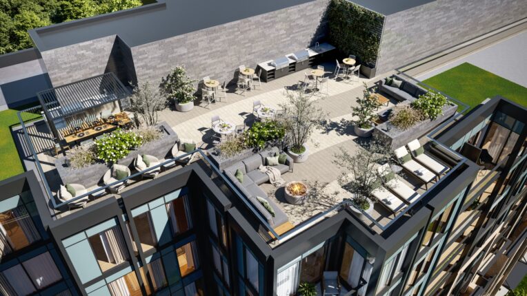 The Townhome Collection at Exhale Residences Rooftop Terrace