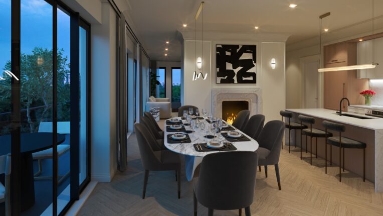 One Ten Condos Kitchen & Dining Area